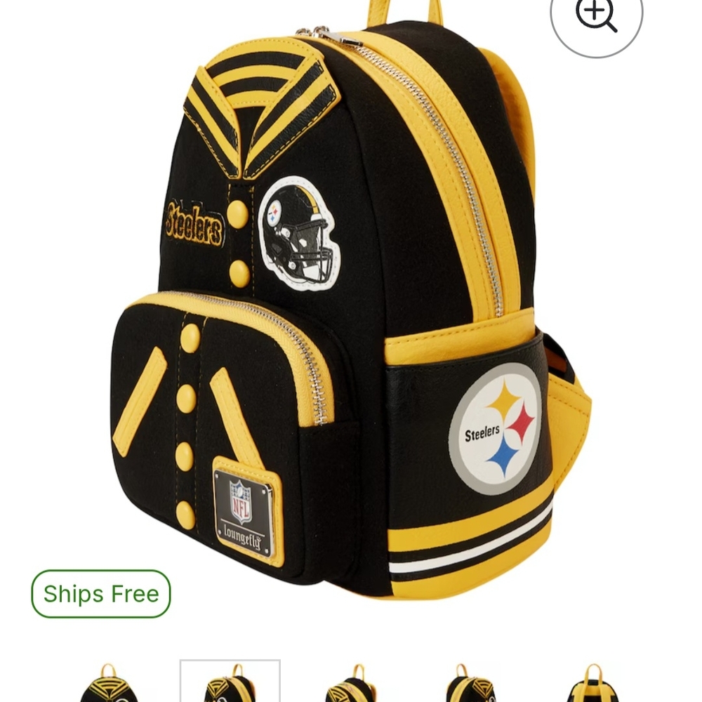 Black and Yellow Backpack - Picture 3 of 7
